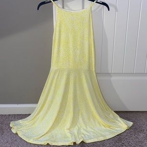 yellow and white dress